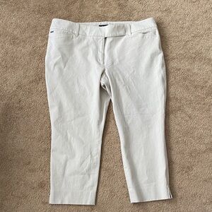 White House Black Market tan crop leg